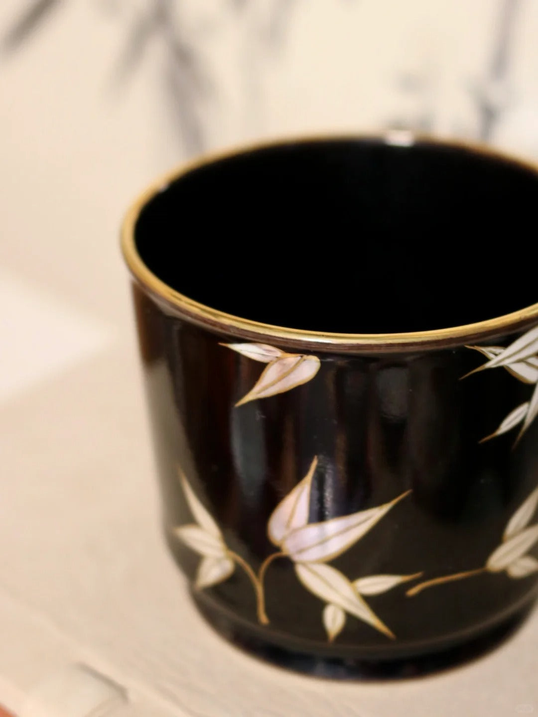 [清和堂 x Gohobi Gallery] Hand-painted Bamboo Black Tea Cup