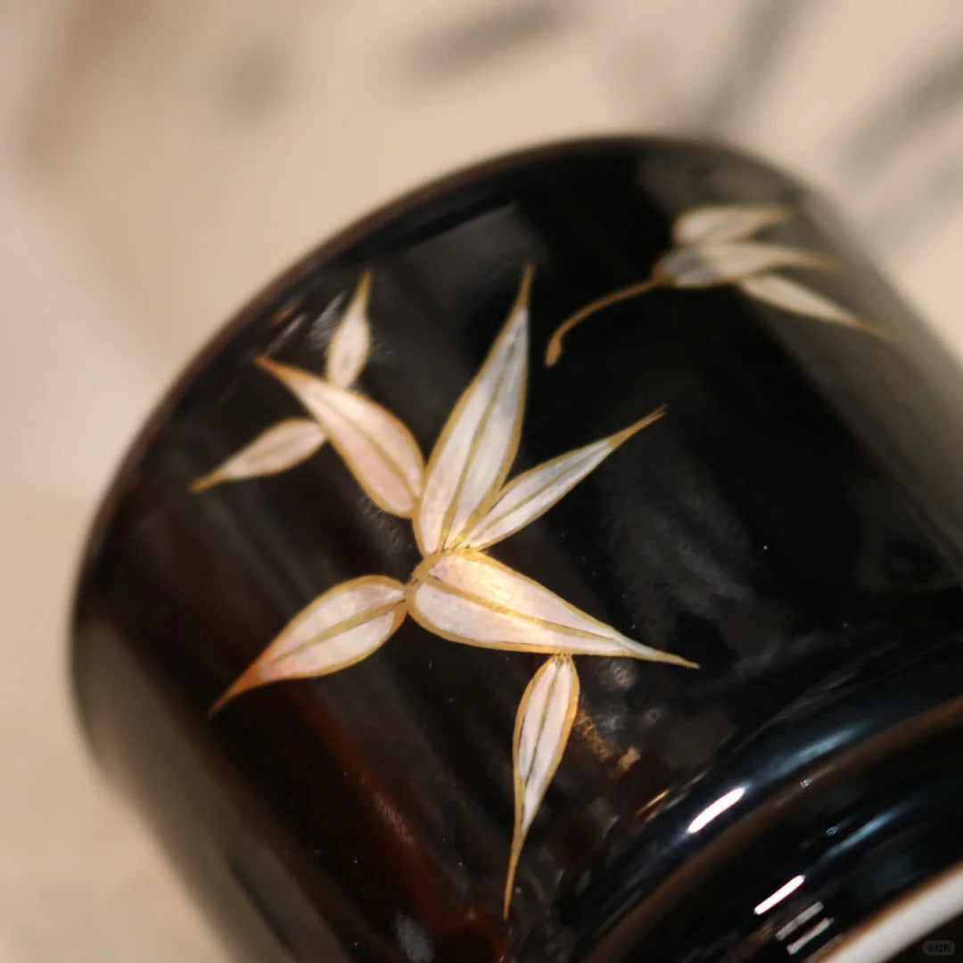 [清和堂 x Gohobi Gallery] Hand-painted Bamboo Black Tea Cup