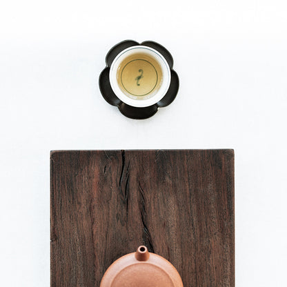 Plateau de service en bois de santal noir de style japonais Gohobi Wabi-Sabi 011