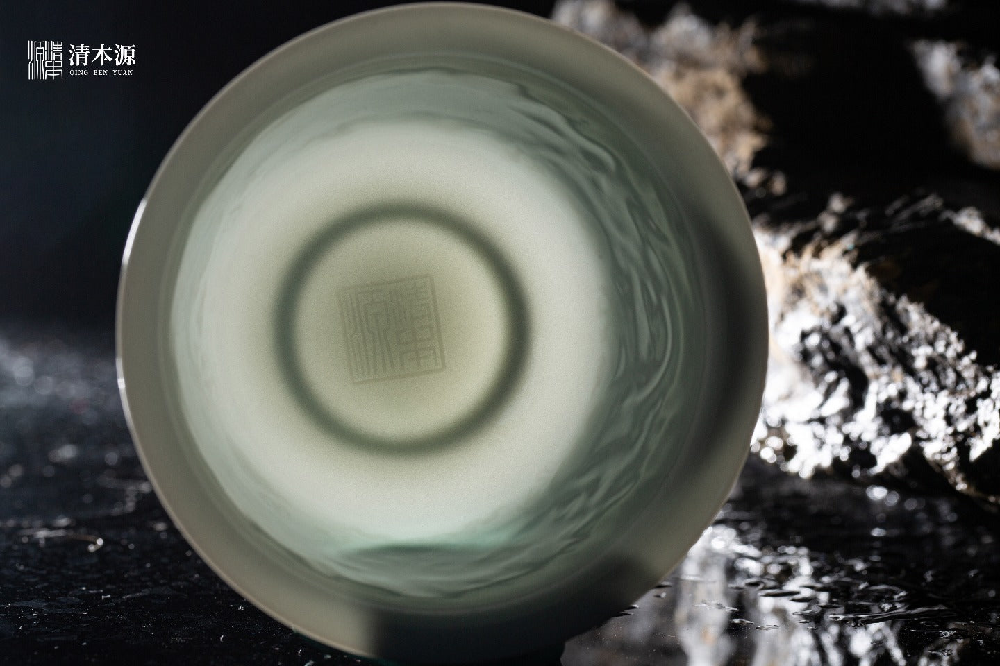 [清本源 x Gohobi Gallery] Inner-Molded Twin Dragons · Sweet White Glazed Gaiwan