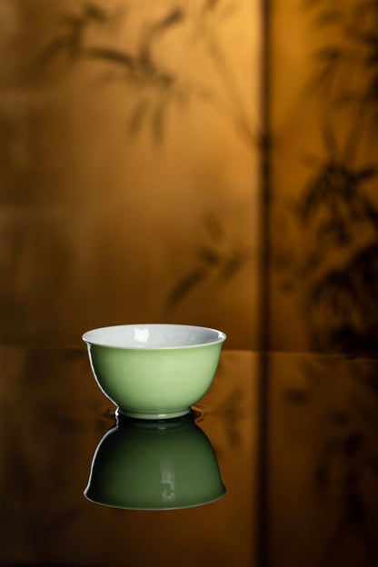 [清本源 x Gohobi Gallery] Inner-Molded Ocean Wave Pattern · Twelve Colors Series · Early Spring Green Egg Cup