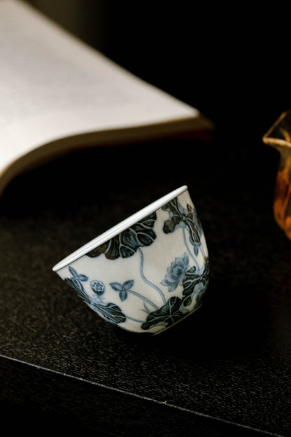 [清本源 x Gohobi Gallery] Tasse à thé de vigne de lotus bleu
