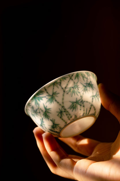 [清本源 x Gohobi Gallery] Tasse à thé de vigne de lotus bleu