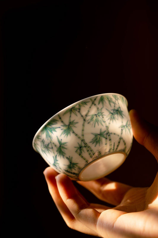 [清本源 x Gohobi Gallery] Tasse à thé de vigne de lotus bleu