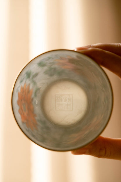 [清本源 x Gohobi Gallery] Tasse à thé de vigne de lotus bleu