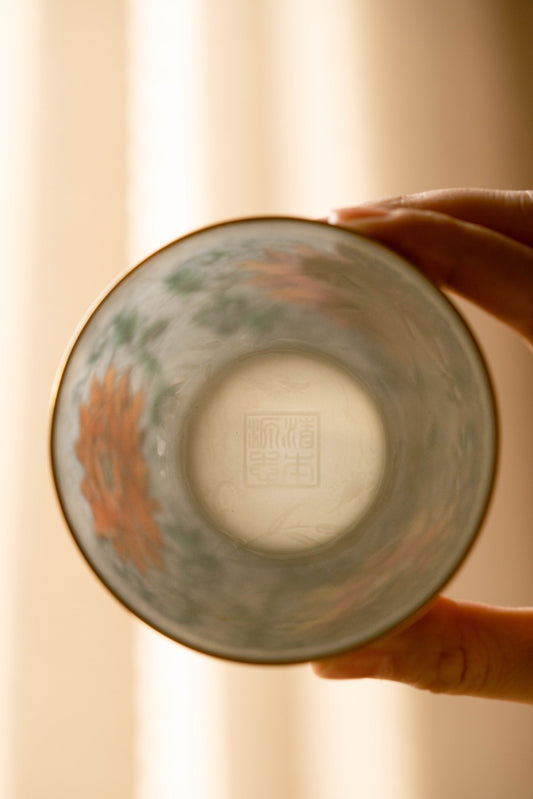 [清本源 x Gohobi Gallery] Tasse à thé de vigne de lotus bleu