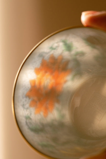 [清本源 x Gohobi Gallery] Tasse à thé de vigne de lotus bleu