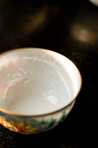 [清本源 x Gohobi Gallery] Tasse à thé de vigne de lotus bleu