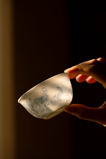 [清本源 x Gohobi Gallery] Tasse à thé de vigne de lotus bleu