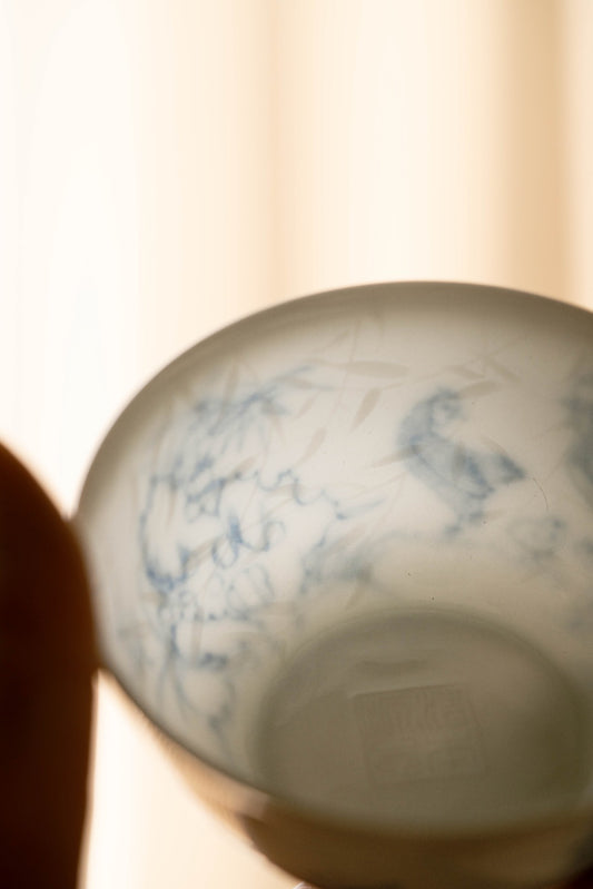 [清本源 x Gohobi Gallery] Tasse à thé de vigne de lotus bleu