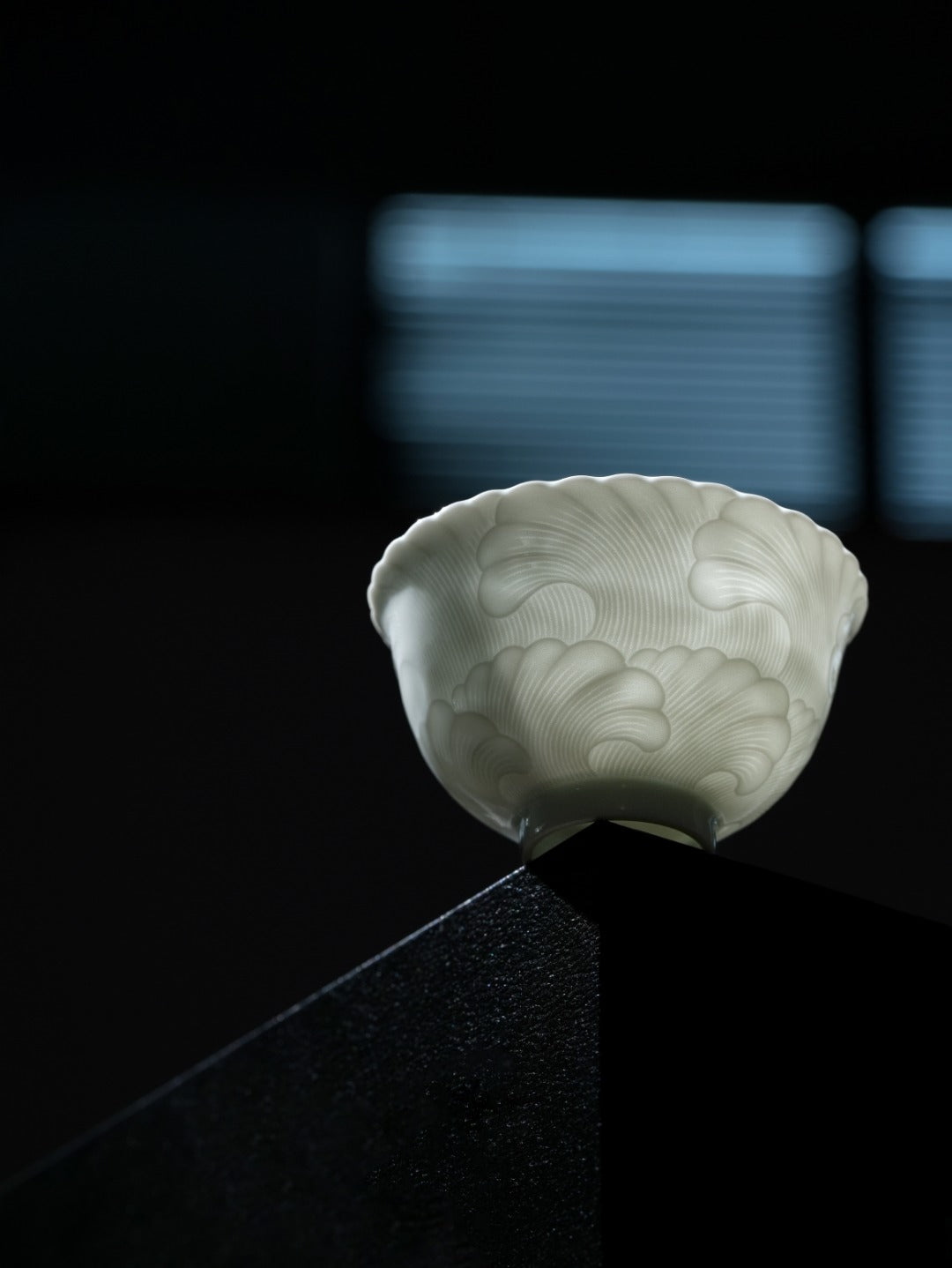 [清本源 x Gohobi Gallery] Thin-Body Inner-Imprinted and Carved Sea Wave Cup – Qing Ben Yuan Series (60ml)