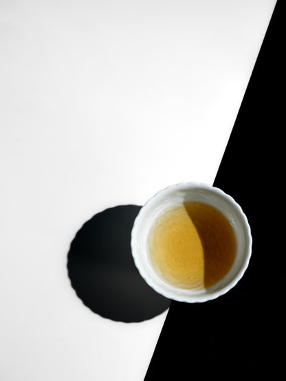 [清本源 x Gohobi Gallery] Thin-Body Inner-Imprinted and Carved Sea Wave Cup – Qing Ben Yuan Series (60ml)