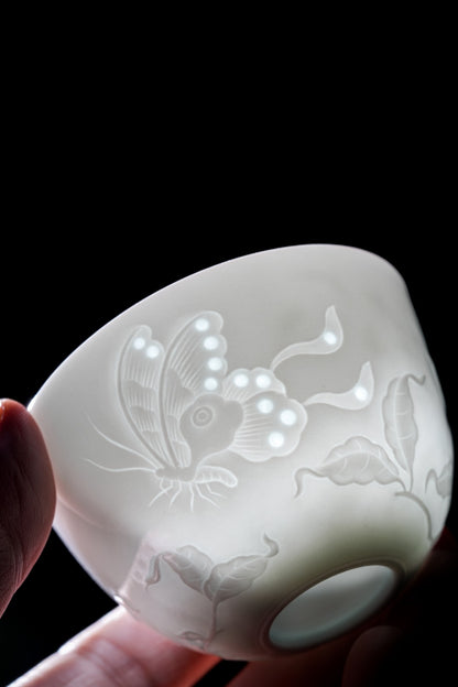 [清本源 x Gohobi Gallery] Tasse à thé de vigne de lotus bleu