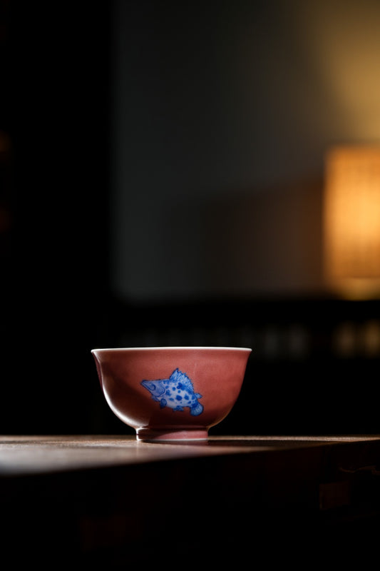 [清本源 x Gohobi Gallery] Tasse à thé de vigne de lotus bleu