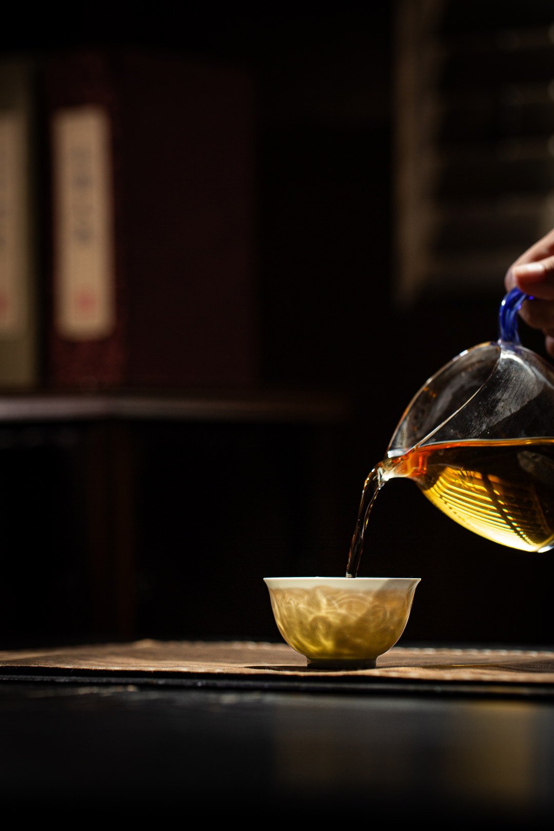 [清本源 x Gohobi Gallery] Tasse à thé de vigne de lotus bleu