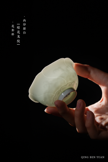 [清本源 x Gohobi Gallery] Tasse à thé de vigne de lotus bleu