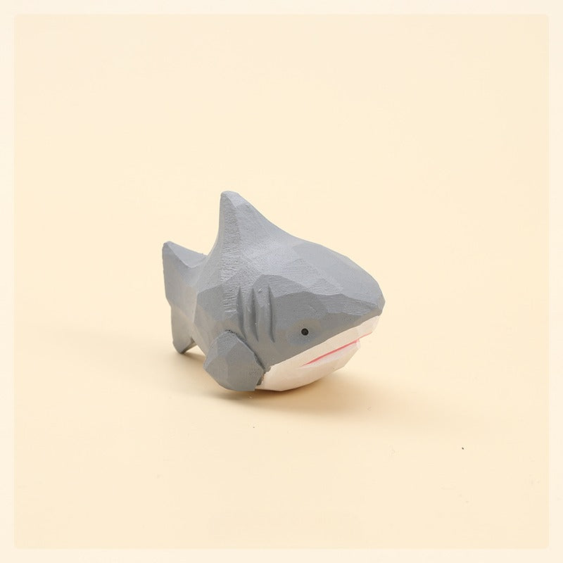 Gohobi Handcrafted Wooden Shark Ornament