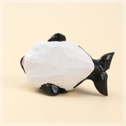 Gohobi Handcrafted Wooden Orca Ornament