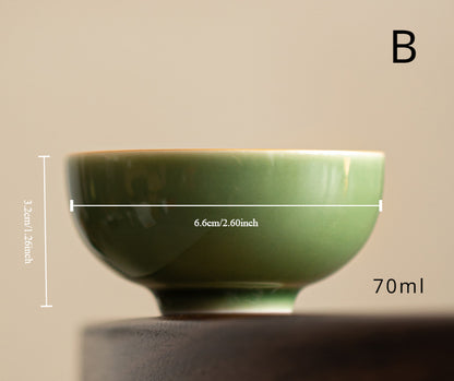 Gohobi Handmade Green Tea Cup