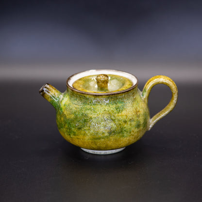 [小霞志野 x Gohobi Gallery] Green Summer Shino Teapot and Tea cups