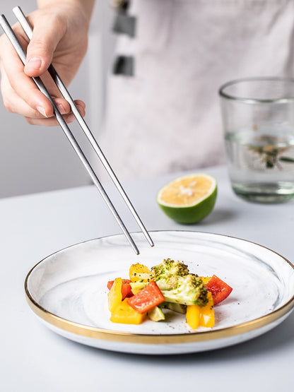 Gohobi A Set of 5 Pieces Stonewashed Stainless Steel Cutlery