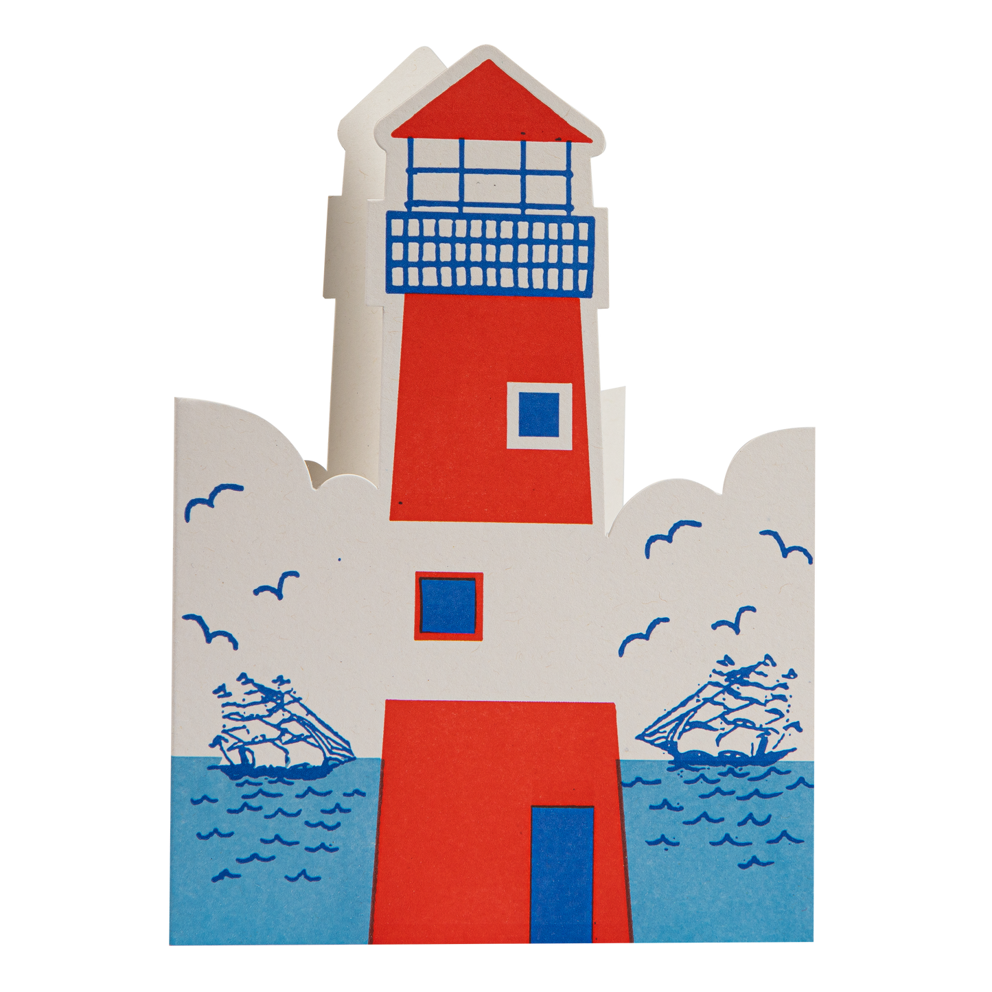 Gohobi x Archivist Gallery Lighthouse | Letterpress Cards | Cut-out Cards [Made in the UK]