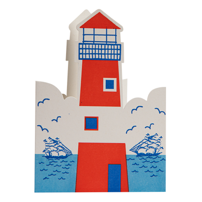 Gohobi x Archivist Gallery Lighthouse | Letterpress Cards | Cut-out Cards [Made in the UK]