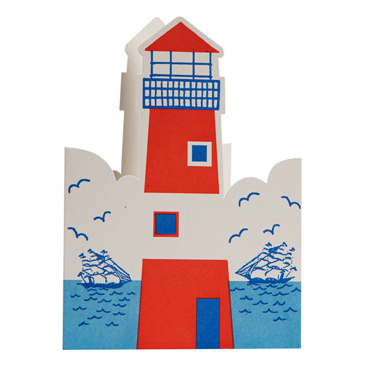 Gohobi x Archivist Gallery Lighthouse | Letterpress Cards | Cut-out Cards [Made in the UK]