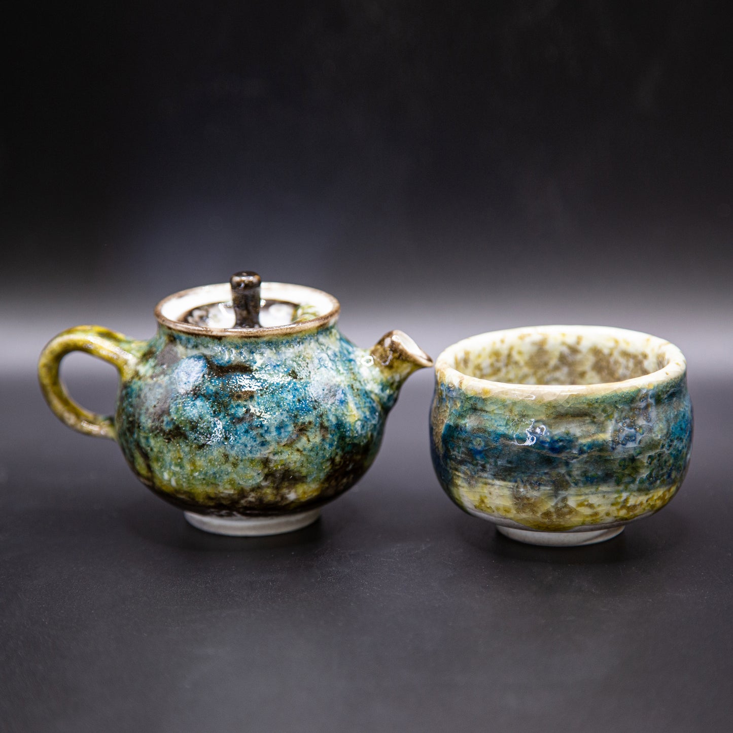 [小霞志野 x Gohobi Gallery] Star Sky Shino Teapot and Tea cup