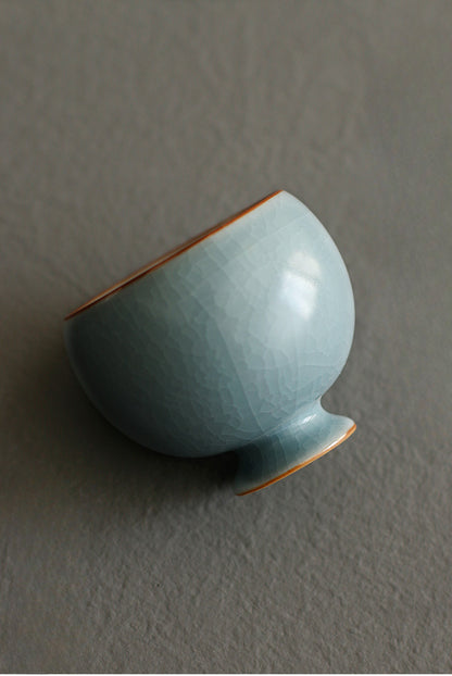 Gohobi Handmade Sky Blue Ceramic Tea Cup