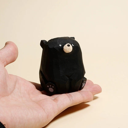 Gohobi Handcrafted Wooden Bear Ornament