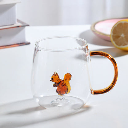 Gohobi Animal & Plant Colourful Glass Tea Mug