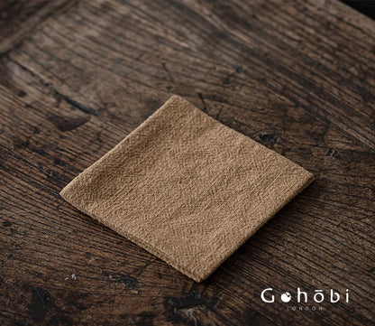 Gohobi Zen Ramie Tea Towel – Absorbent Tea Cloth for Gongfu Tea Table and Teapot