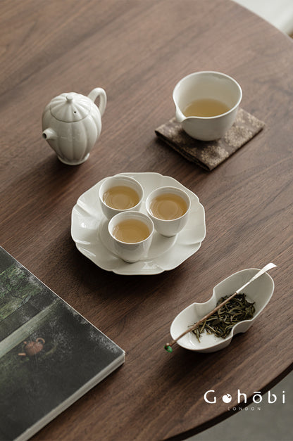 Gohobi Wood Ash Glaze Teacup – Plain Ceramic Small Gongfu Tea Cup