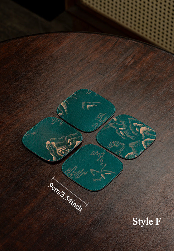 Gohobi Set of 4 Heat-Resistant Pads for Teapots