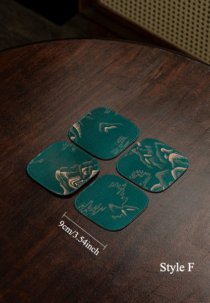 Gohobi Set of 4 Heat-Resistant Pads for Teapots