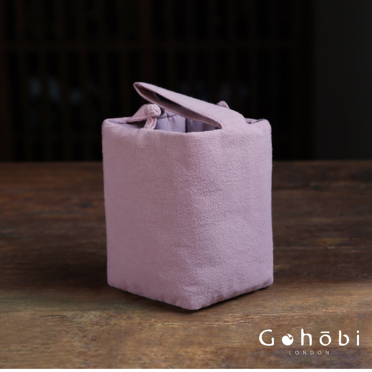 Gohobi Classic Travel Teaware Bag – Plain Cotton Tea Set Storage & Outdoor Carry Case