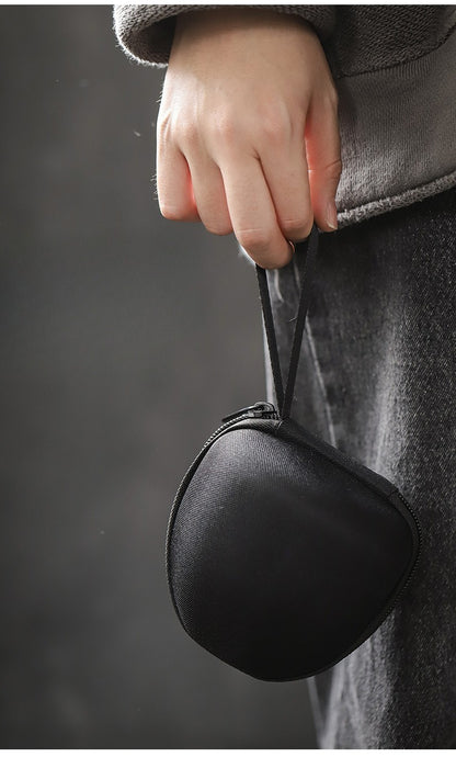 Gohobi Vintage Rustic Ceramic Travel Tea Set