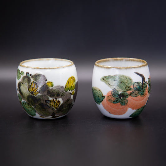 [漢先工作室 x Gohobi Gallery] Hand-painted Floral and Fruit Tea Cup 001/002