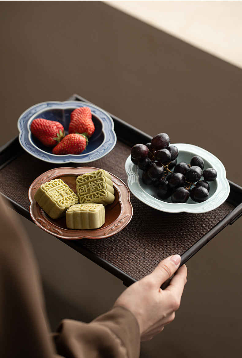 Gohobi, petite assiette de fruits glacés traditionnels japonais - Begonia Lotus 008