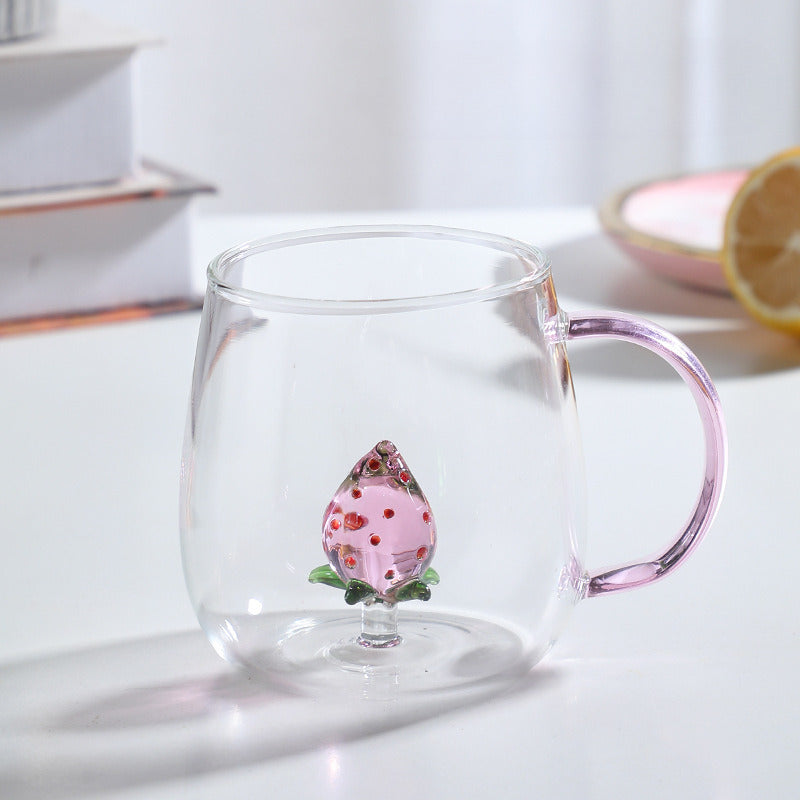 Gohobi Animal & Plant Colourful Glass Tea Mug