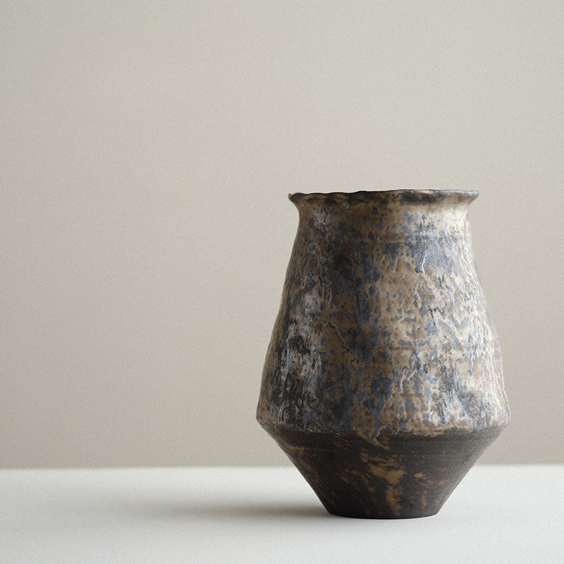 Gohobi Japanese-style wabi sabi handmade large vase 003