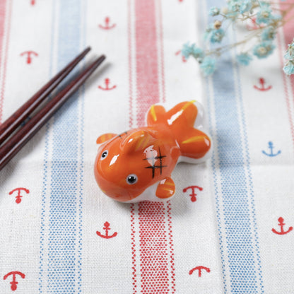 Gohobi Ceramic Goldfish Koi Fish Chopstick Rest