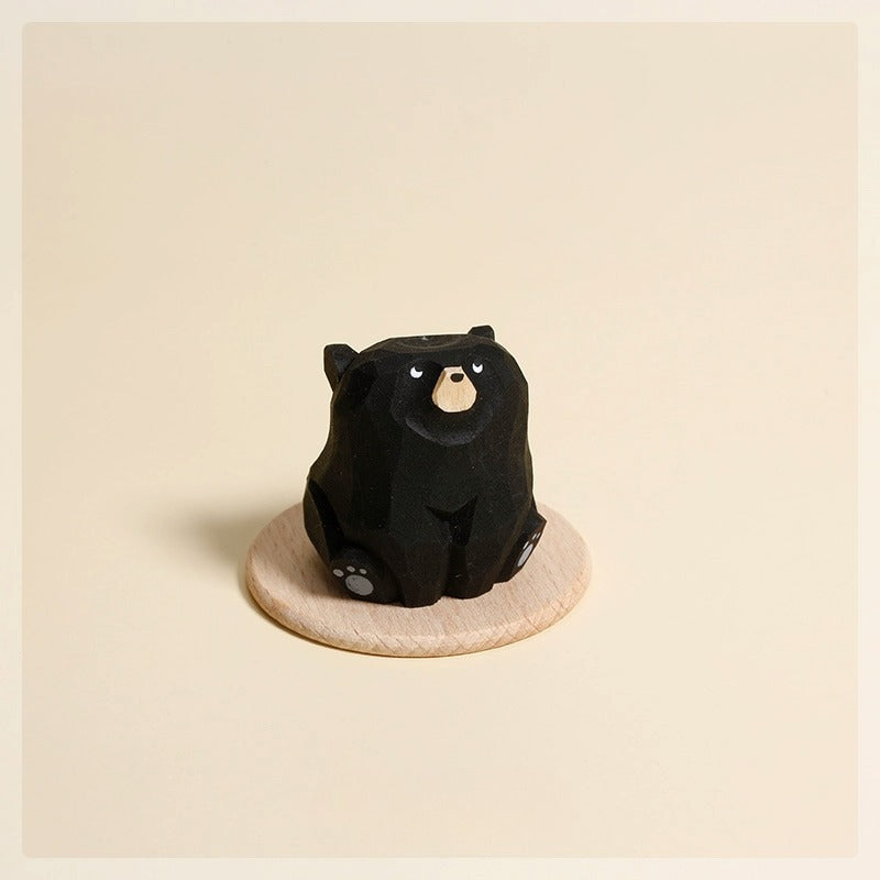 Gohobi Handcrafted Wooden Bear Ornament