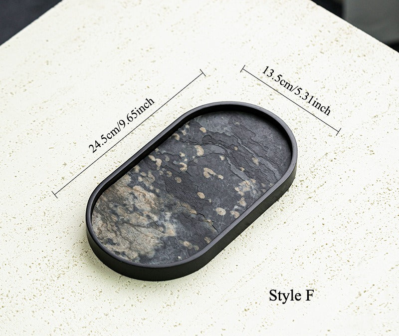 Gohobi Wabi-Sabi Stone Panel Tea Tray