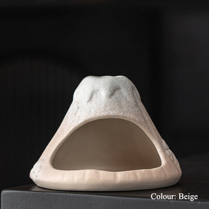 Gohobi Snow Mountain Ceramic Aromatherapy Fireplace Burner