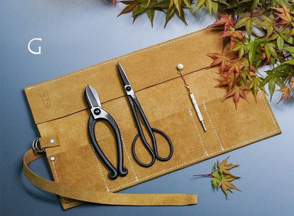 Gohobi Japanese Ikebana Florist Tool Kit – Flower Scissors, Water Injector & Tool Bag Set
