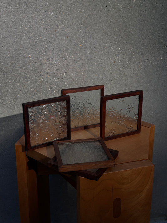Gohobi Taiwanese Patterned Glass Coaster & Storage Box