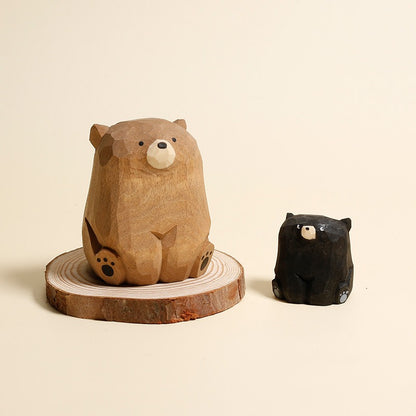 Gohobi Handcrafted Wooden Bear Ornament