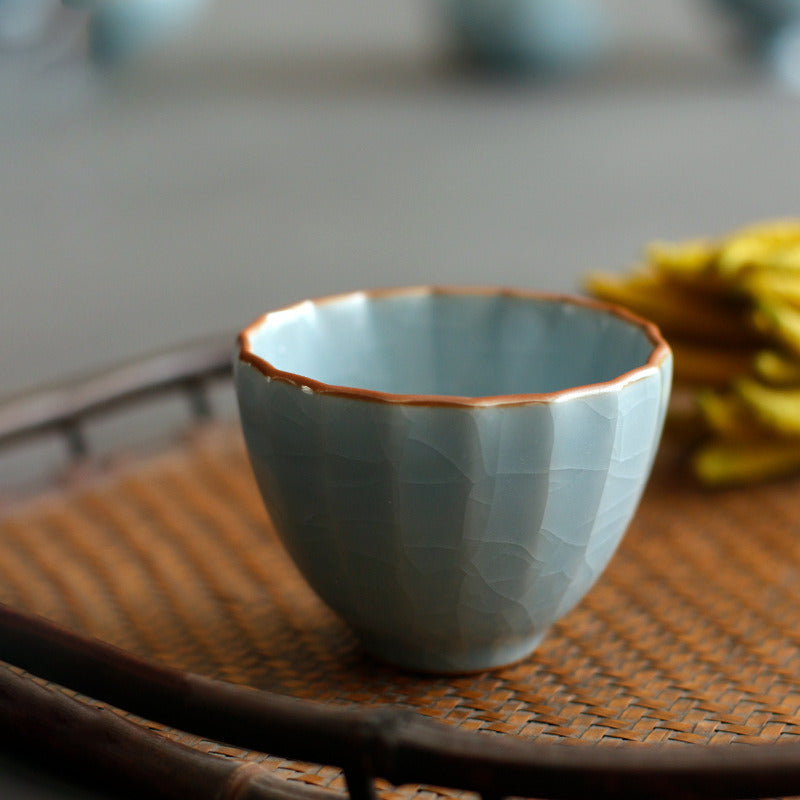 Gohobi Handmade Sky Blue Ceramic Tea Cup